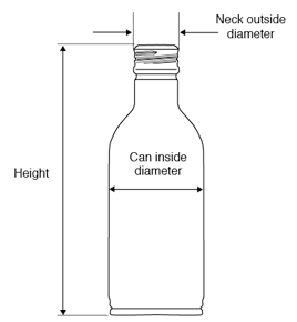 Slim Wine Bottle Can